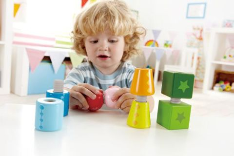 Hape Early Explorer Wooden Shapes Twist and Turnables (E0416AG53)  / Infants   