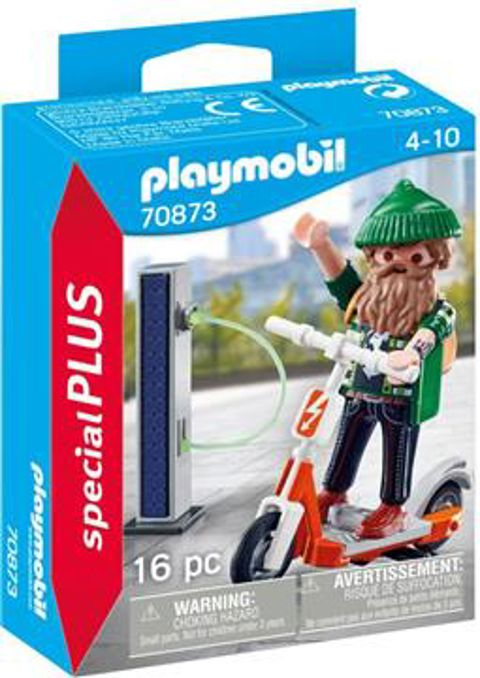 Playmobil Special Plus Hipster With Electric Scooter   / Playmobil   