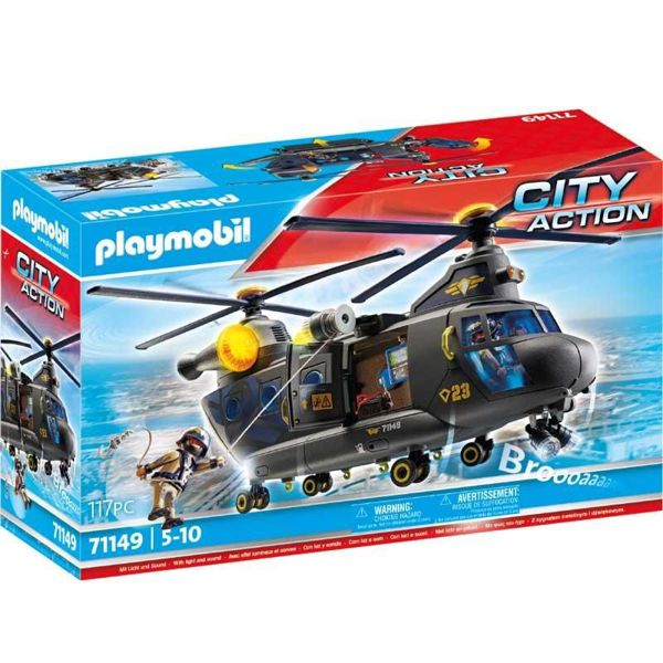 Playmobil Twin Propeller Special Forces Helicopter (71149) 