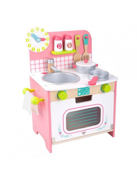 WOODEN KITCHEN WITH ACCESSORIES   / Wooden Toys   
