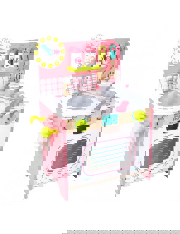 WOODEN KITCHEN WITH ACCESSORIES  