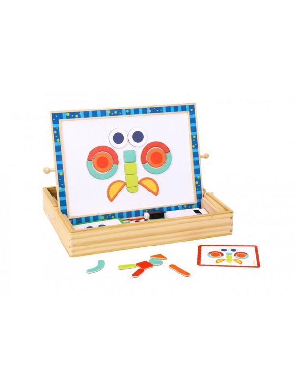 WOODEN MAGNETIC DOUBLE ACTIVITY TABLE  