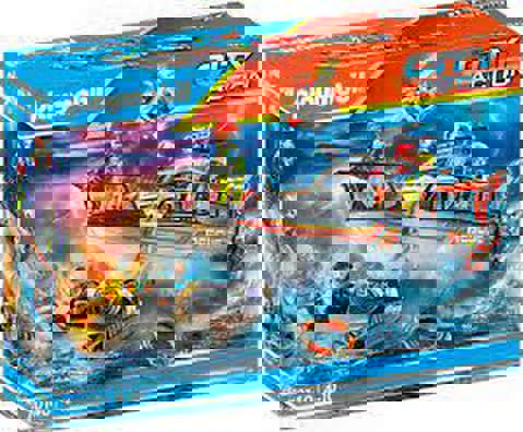 Playmobil City Action Επιχείρηση Πυρόσβεσης Με Σκάφος Διάσωσης  / Playmobil   