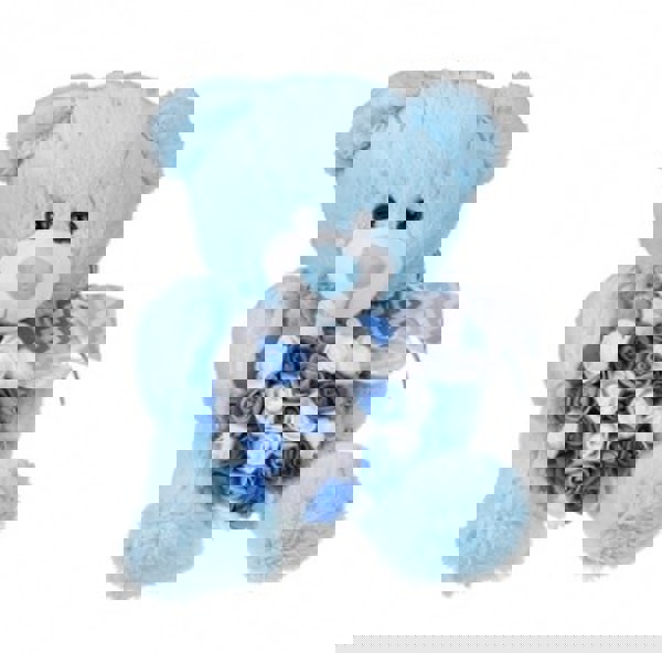 TIT0 28CM TEDDY BEAR WITH FLOWERED HEART 