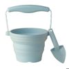 Scrunch Set Collapsible bucket with shovel ''Duck Egg Blue'' 