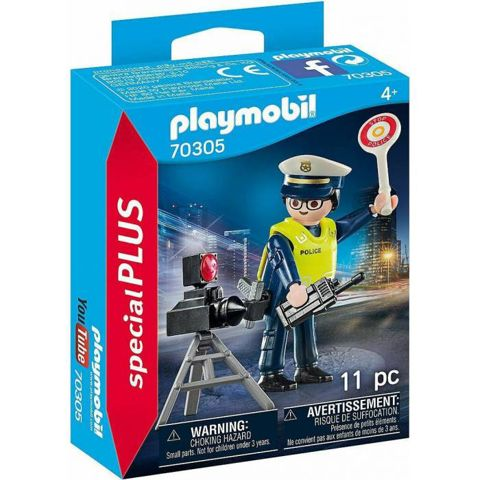 Playmobil 70305 Τροχονόμος Με Ραντάρ Ελέγχου Ταχύτητας  / Playmobil   