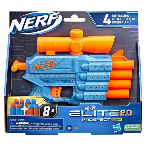 Hasbro Nerf Elite 2.0 Blaster Prospect QS-4 (F4190)  / Nerf, Guns, Swords   