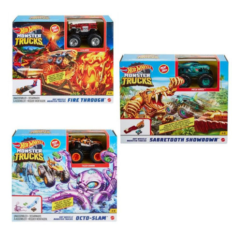 Mattel Hot Wheels® Monster Trucks Playset Hero Play - Σχέδια GYL09  / Αγόρι Αμάξια-Μηχανές-Τρένα-Τανκς-αεροπλανα-ελικοπτερα   