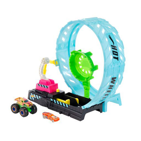 Mattel Hot Wheels® Monster Trucks Glow In The Dark™ Super Loop Track HBN02  / Boys   