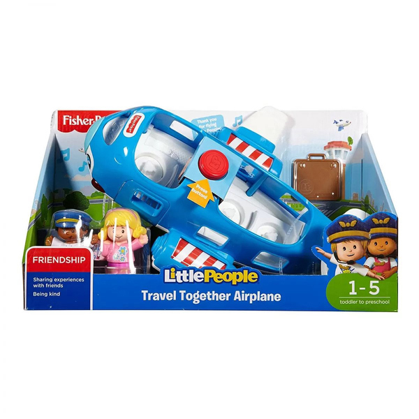 FISHER PRICE LITTLE PEOPLE - AIRPLANE SPEAKS GREEK (#HDJ23) 