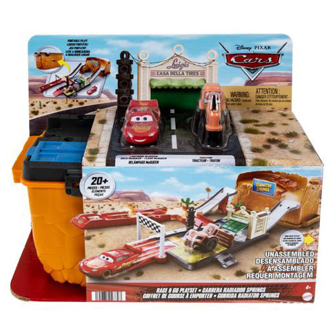 Mattel Disney And Pixar Cars Race and Go Playset Τα Μπουζί της Ωραίας Ελένης HDN02   / Αγόρι   