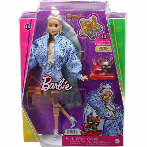  Mattel Barbie Extra Doll Blonde Bandana HHN08  / Barbie- Fashion Dolls   