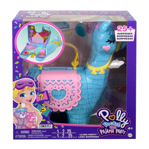 Mattel Polly Pocket Pajama Party™ Llama Party™ Πινιάτα Έκπληξη Σετ HHX74  / Κορίτσι   