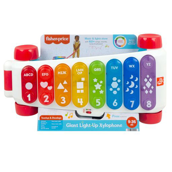  Fisher-Price® Εκπαιδευτικό Μεγάλο Ξυλόφωνο – Ελληνικά & Αγγλικά HJK36 