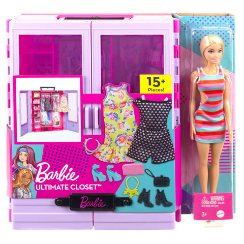 Mattel Barbie Νέα Ντουλάπα της Barbie με κούκλα HJL66  / Κορίτσι   