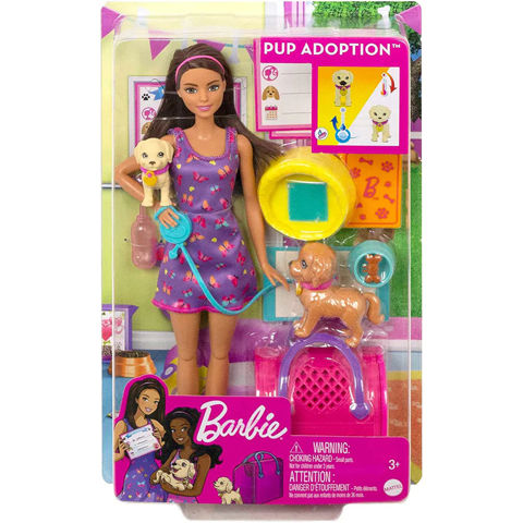 Mattel Barbie Puppies Brown Hair HKD86  / Barbie- Fashion Dolls   