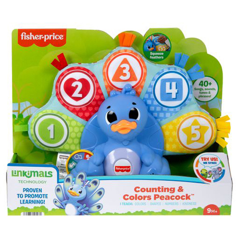 Fisher Price Linkimals Peacock, The Chromatistuli HNN84  / Fisher Price-WinFun-Clementoni-Playgo   