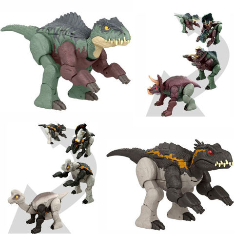 Mattel Jurassic World Large Dinosaurs 2 in 1 - Plans HPD33  / Boys   