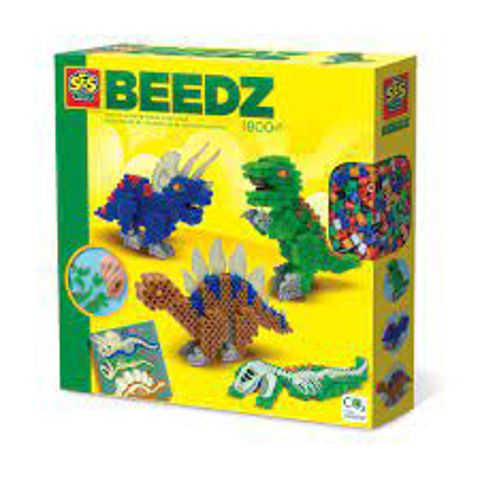 SES CREATIVE Dinos Iron-on Beads Mosaic Set, 5 Years or Above (06262)  / Other Costructions   