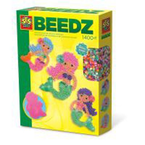 Children's Beedz Mermaid Iron-on Beads Mosaic Set, 1400 Iron-on Beads Mix, Girl  / EKPAIDEUTIKA   