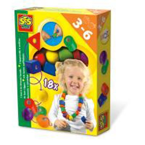  I Learn to Thread Beads Kit, Unisex Multi-colour   / Wooden Toys   