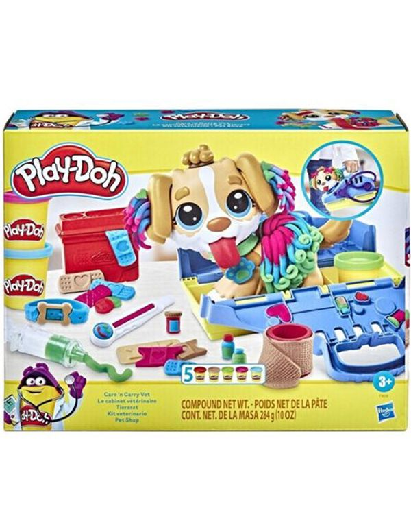 Hasbro F3639 Play-Doh Care ‘n Carry Vet Playset 