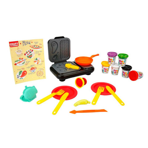 Sunman Crafy Fun Dough Children's Plasticine Barbeque Set 22 Pcs S03002052  / Plasticine   