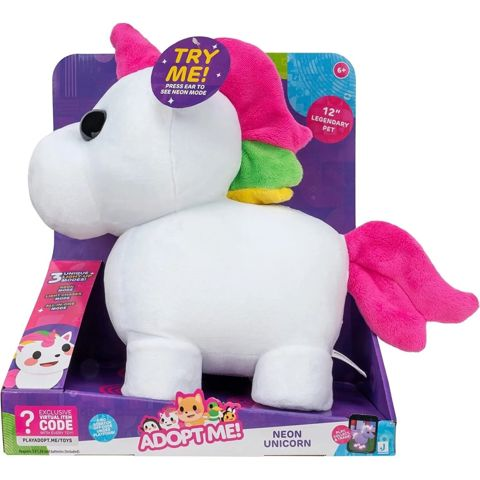 Jazwares Adopt Me Plush Unicorn 30Cm With Light  / Plush Toys   