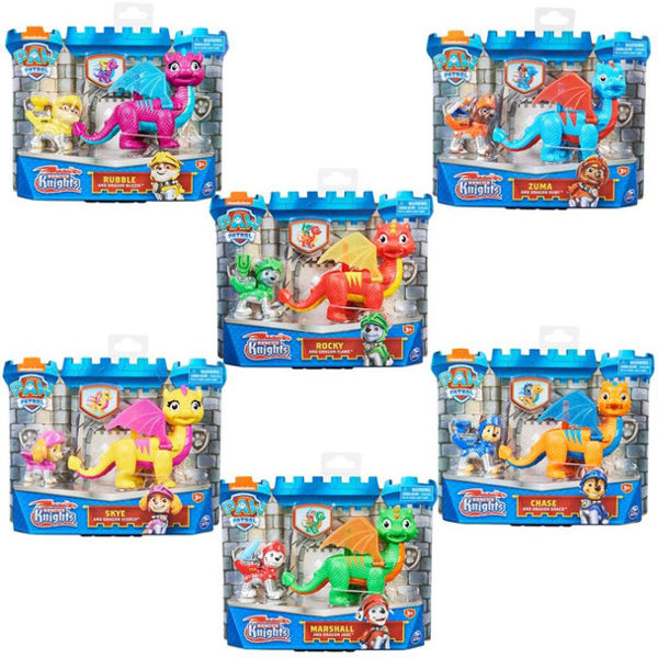 PAW PATROL RESXCUE KNIGHTS RUBBLE AND DRAGON BLIZZIE (20135265) 