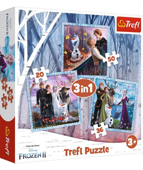 TREFL PUZZLE 3 IN 1 (20 36 50) PCS. FROZEN 2 817-34853  / Puzzles   
