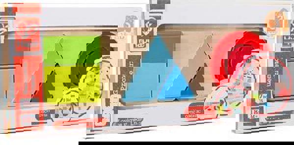 Hape Happy Puzzles Wooden puzzle geometric shapes (E1615A) 