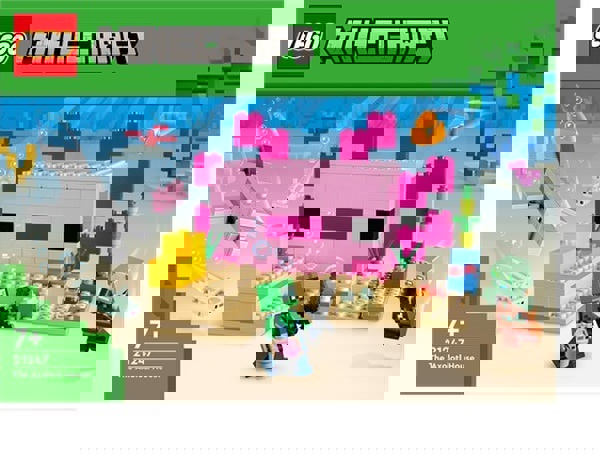 LEGO® MINECRAFT® THE AXOLOTL HOUSE 21247 BUILDING TOY SET (242 PIECES) 