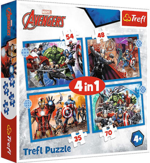 Trefl Puzzle 4in1 Avengers  / Κατασκευές   