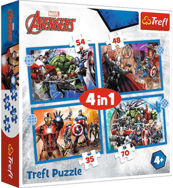 Trefl Puzzle 4in1 Avengers 