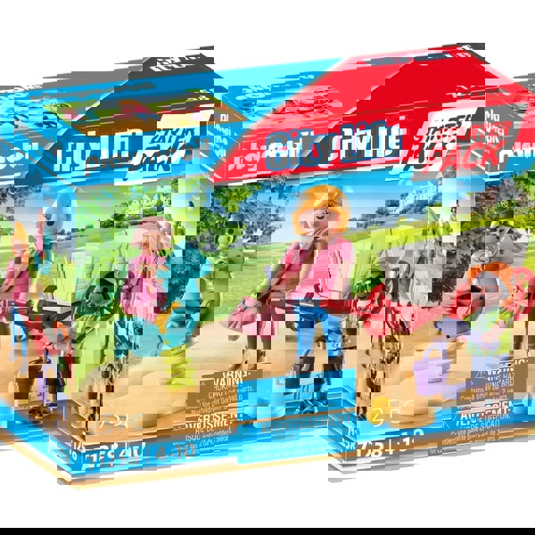 Playmobil City Life Starter Pack Νηπιαγωγός Με Παιδάκια Και Καροτσάκι 