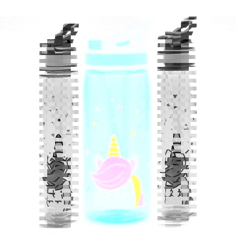 YOLO Παγούρι Tritan Με Καλαμάκι Unicorn 500 ml 10502  / Σχολικά Είδη   