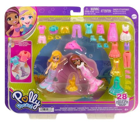 Mattel Polly Pack Seashine Mermaid  / Houses-Playsets-Polly Pocket   