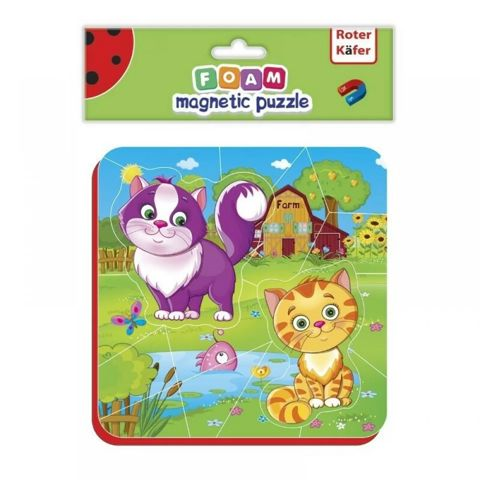 MAGNETIC PUZZLE FARM ANIMALS KITTENS 16 TEMAXIA  / Constructions   